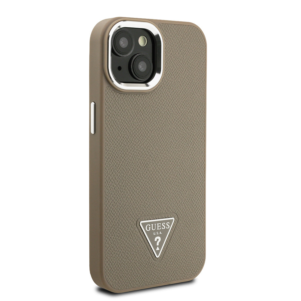 Guess iPhone 14 Orjinal Lisanslı Magsafe Grained Triangle Kılıf Guess iPhone 14 Orjinal Lisanslı Magsafe Grained Triangle Kılıf